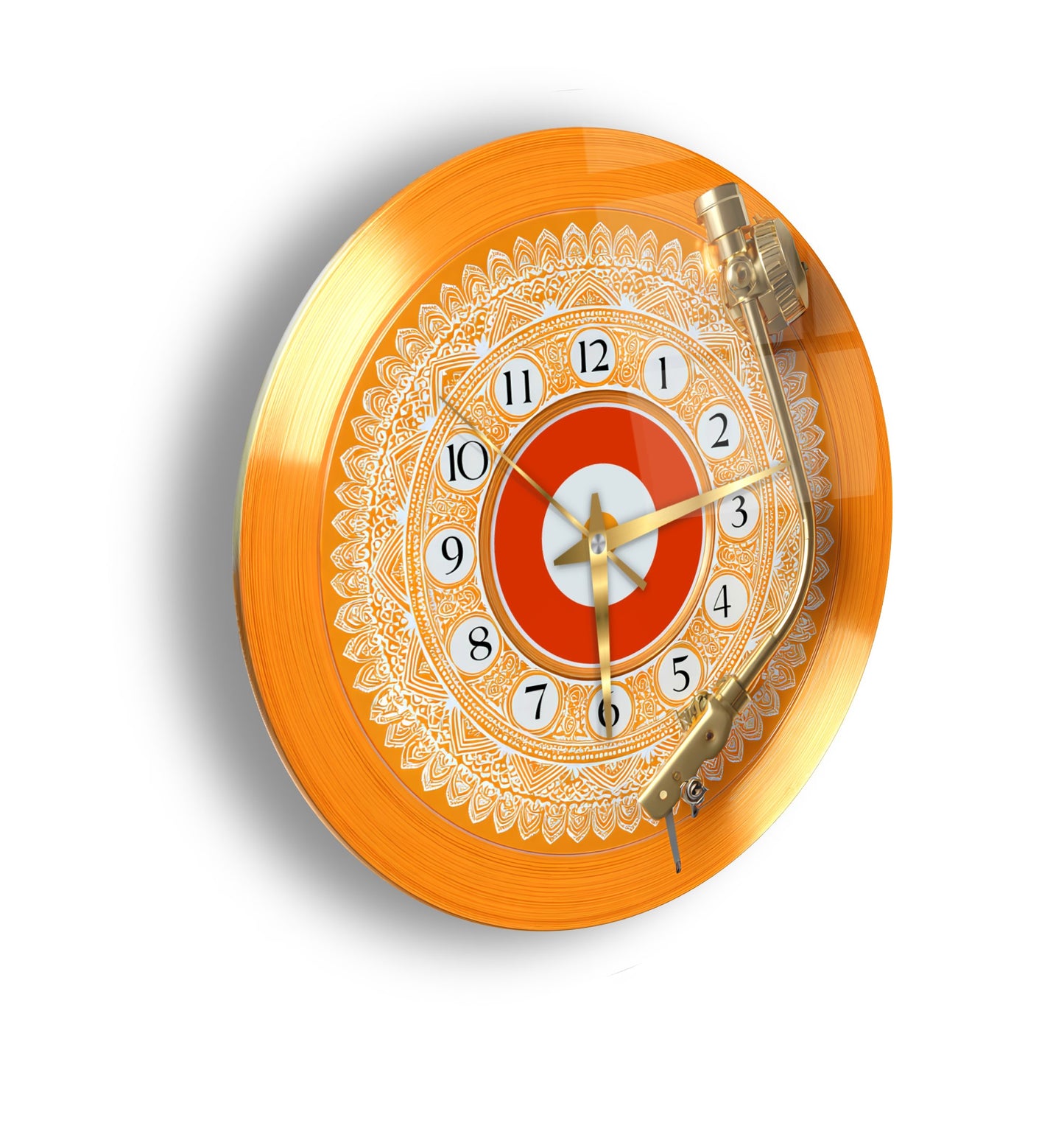 Nostaljik Plak Cam Duvar Saati