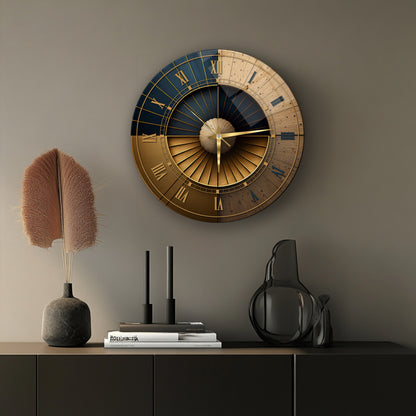 Soyut Gold Cam Saat