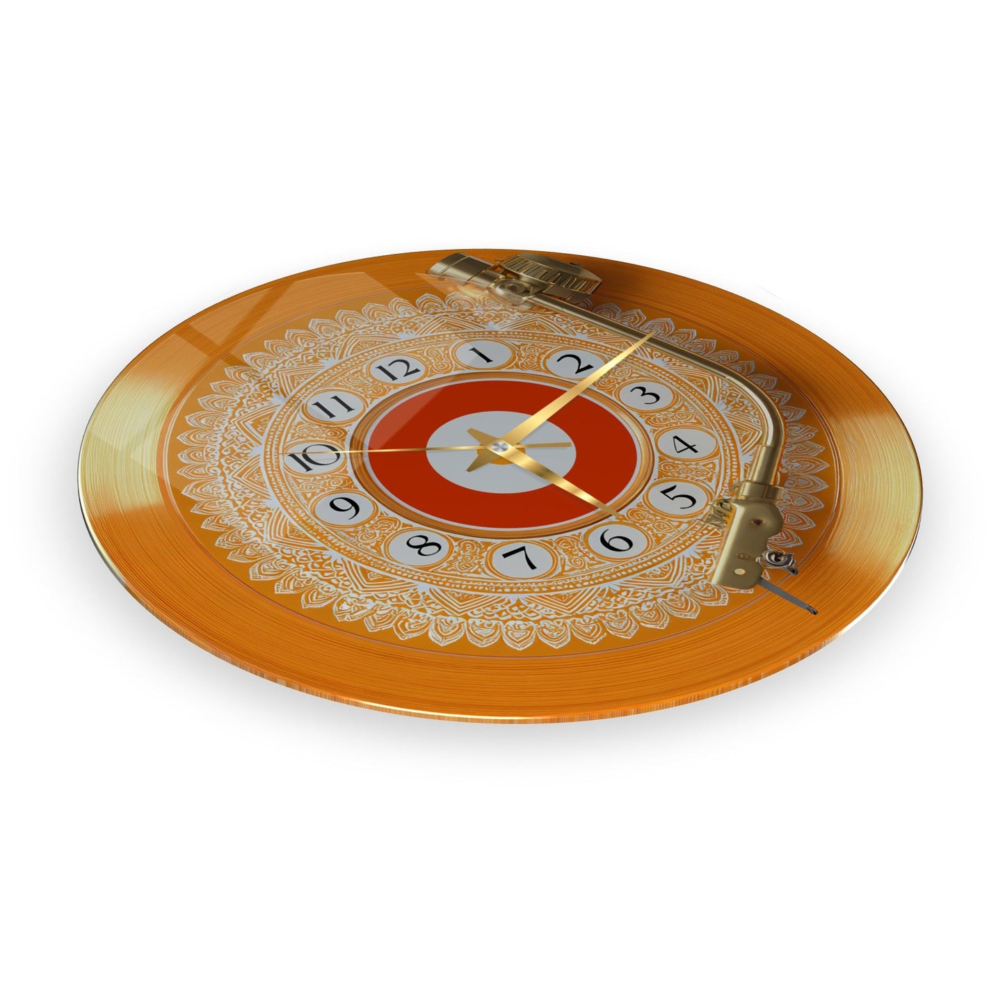 Nostaljik Plak Cam Duvar Saati