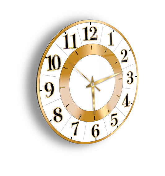 Klasik Gold Cam Duvar Saati