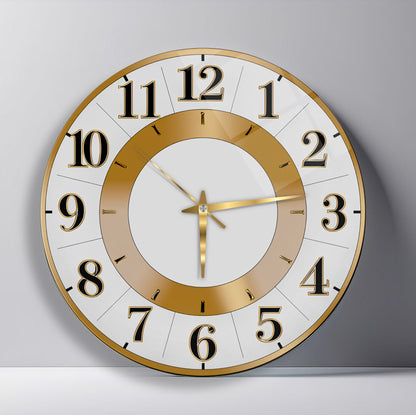 Klasik Gold Cam Duvar Saati