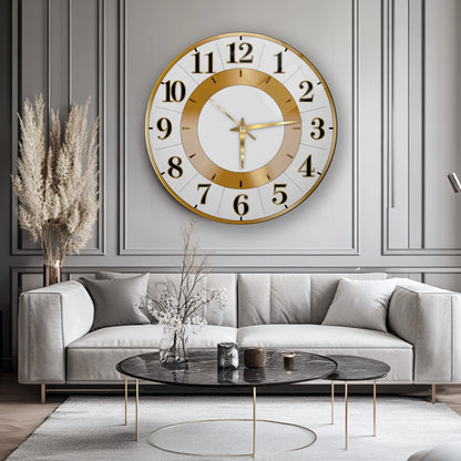 Klasik Gold Cam Duvar Saati