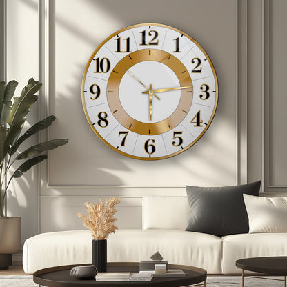 Klasik Gold Cam Duvar Saati