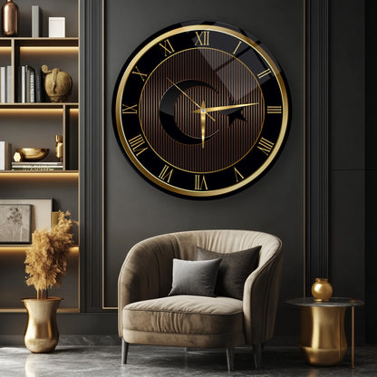 Bayrak Cam Duvar Saati