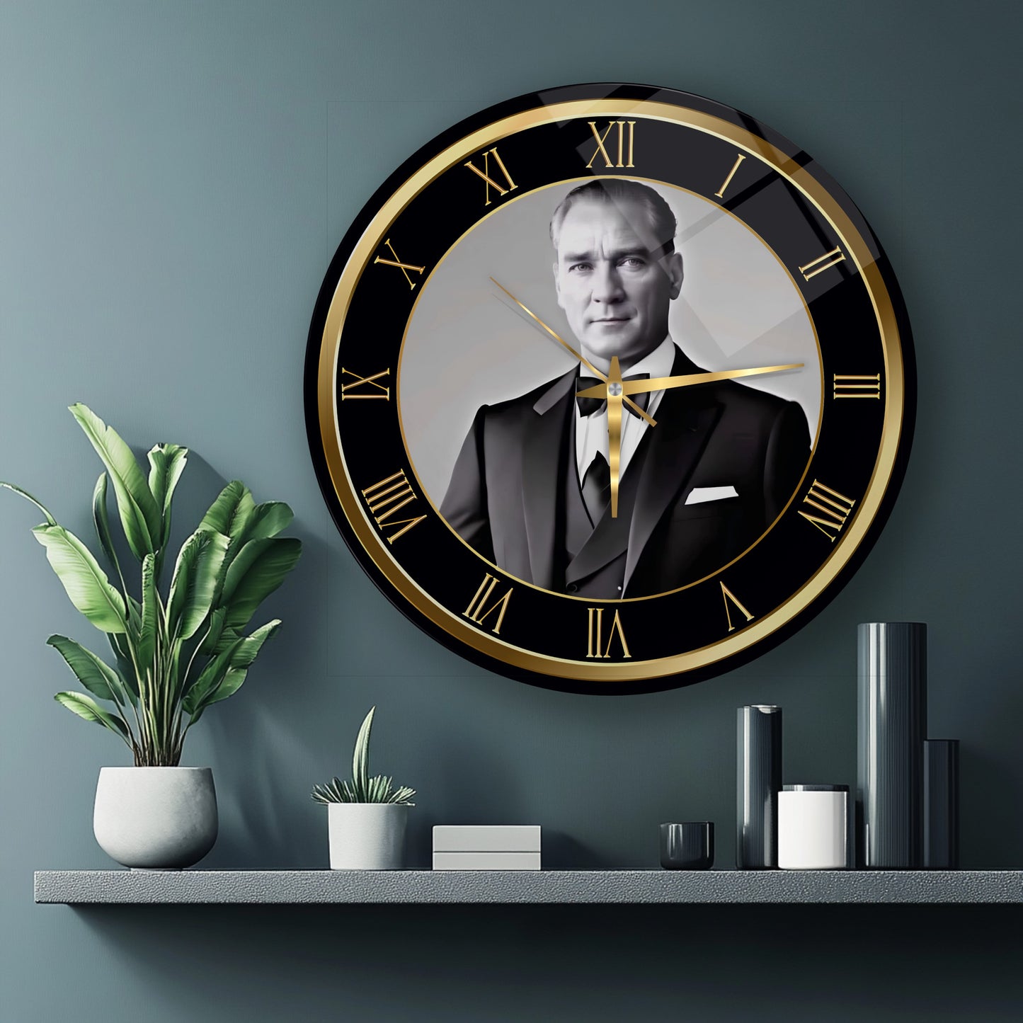 Atatürk Cam Duvar Saati