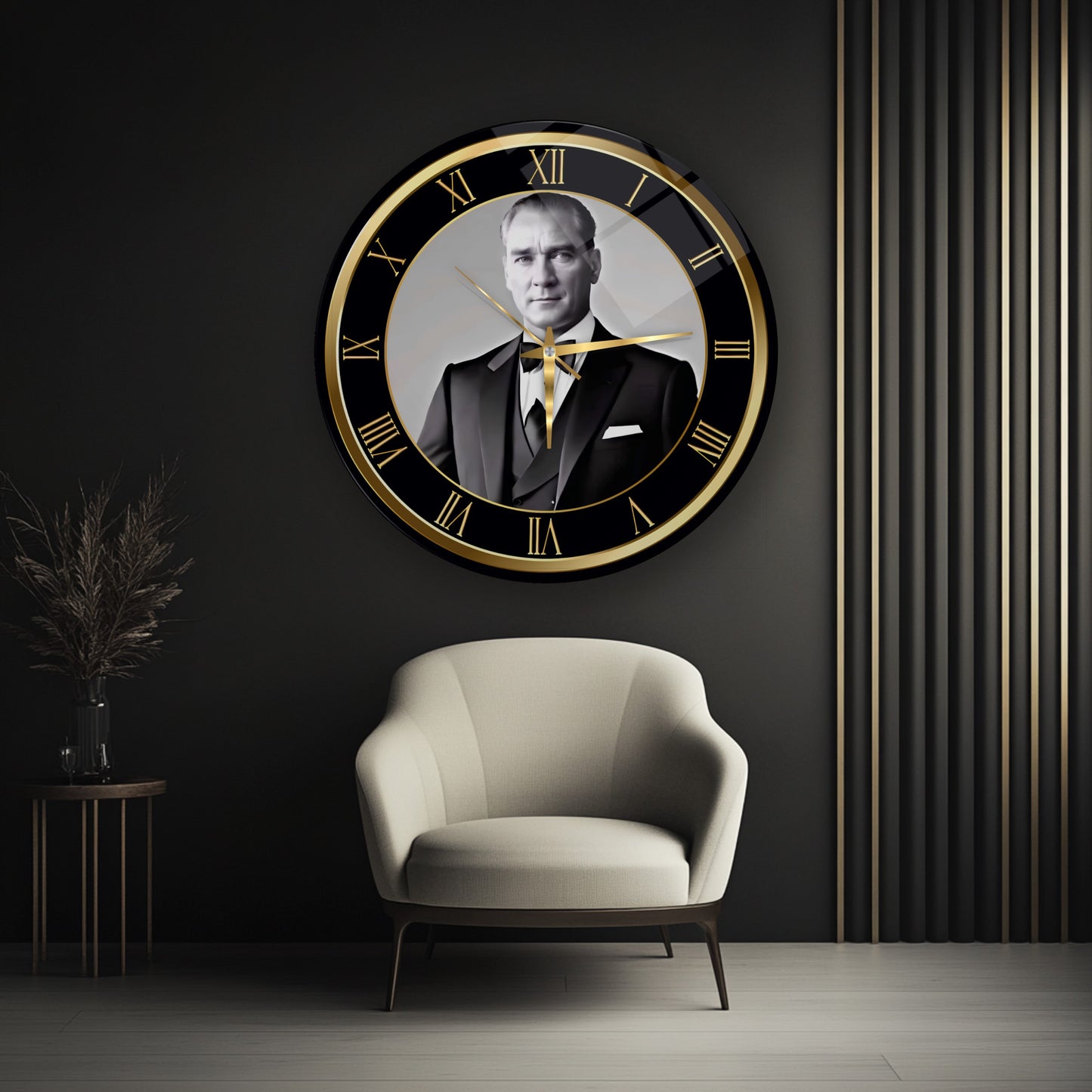 Atatürk Cam Duvar Saati