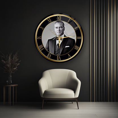 Atatürk Cam Duvar Saati