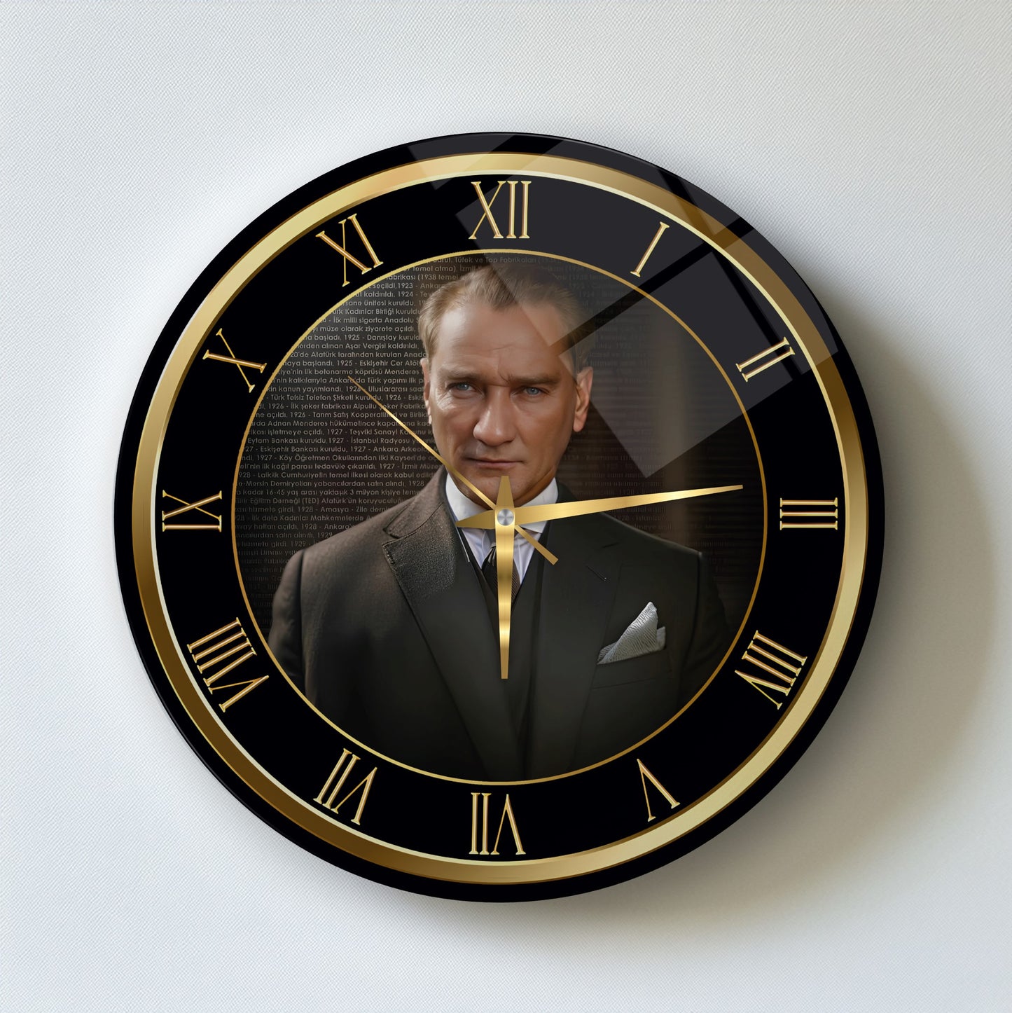 Atatürk Cam Duvar Saati