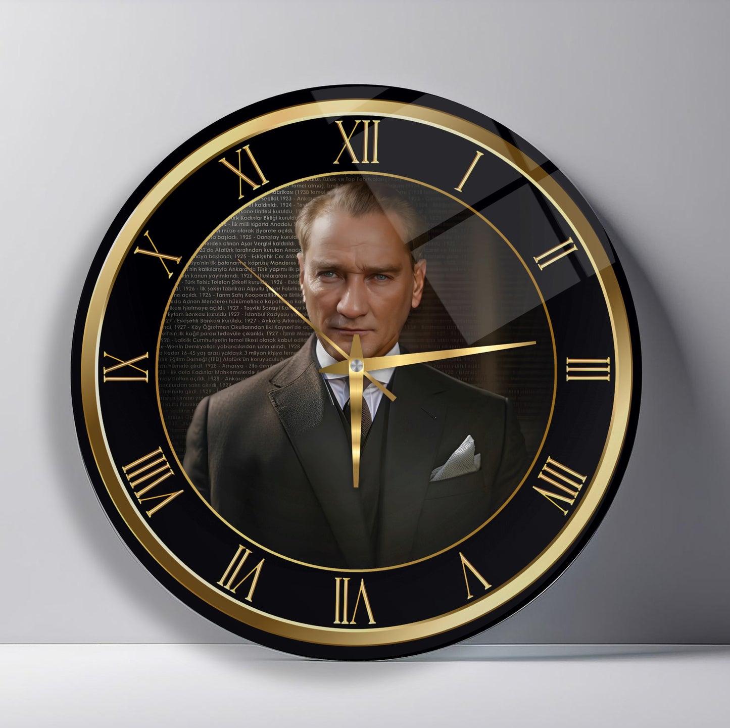 Atatürk Cam Duvar Saati