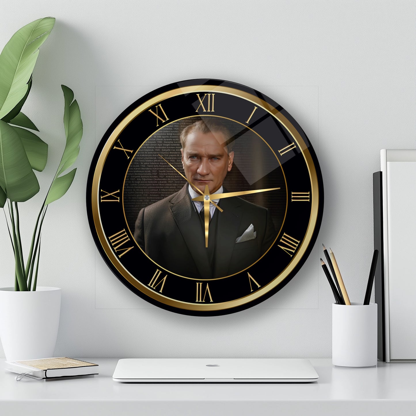 Atatürk Cam Duvar Saati