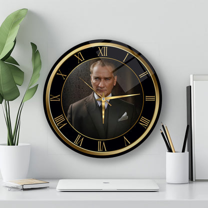 Atatürk Cam Duvar Saati