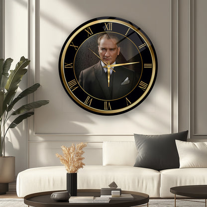 Atatürk Cam Duvar Saati
