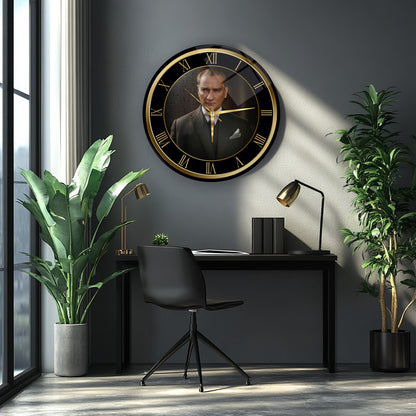 Atatürk Cam Duvar Saati