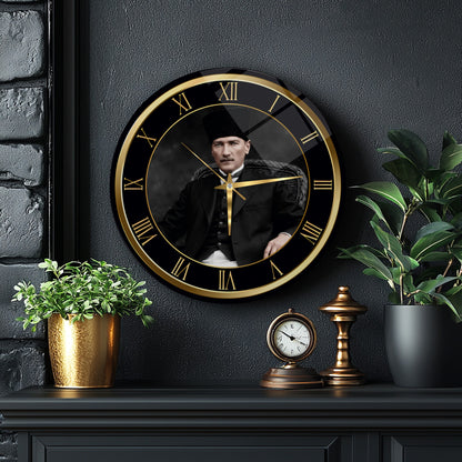 Atatürk Cam Duvar Saati