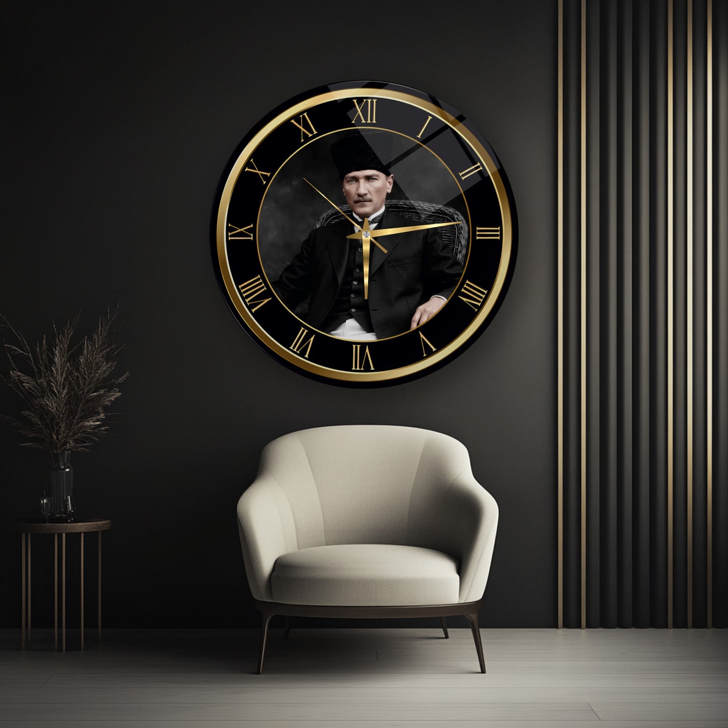 Atatürk Cam Duvar Saati