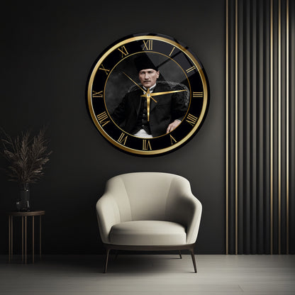 Atatürk Cam Duvar Saati