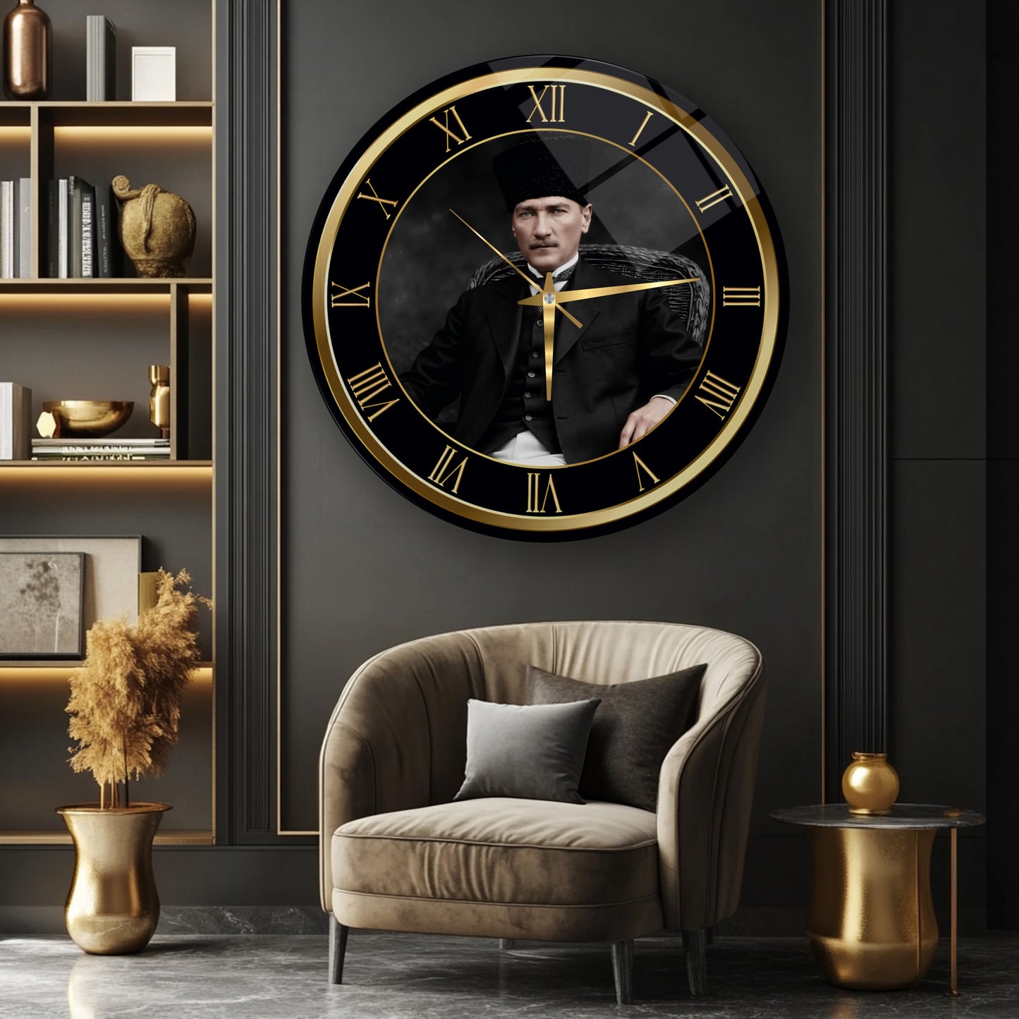 Atatürk Cam Duvar Saati