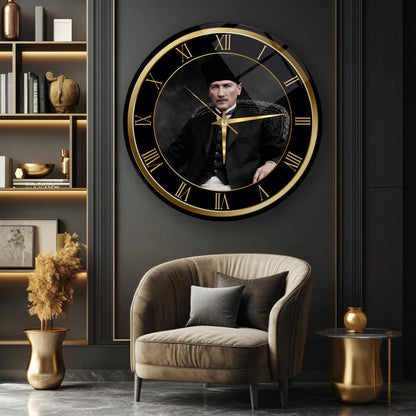 Atatürk Cam Duvar Saati