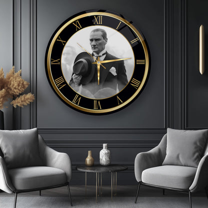 Atatürk Cam Duvar Saati