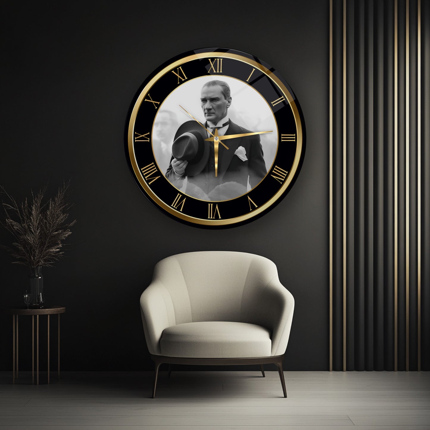 Atatürk Cam Duvar Saati