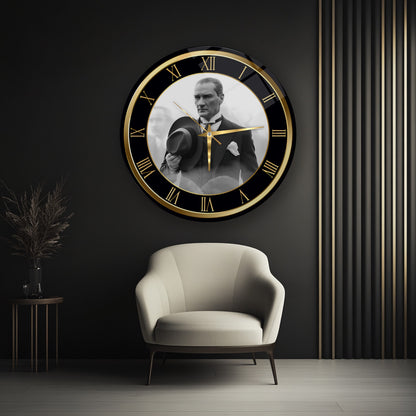 Atatürk Cam Duvar Saati