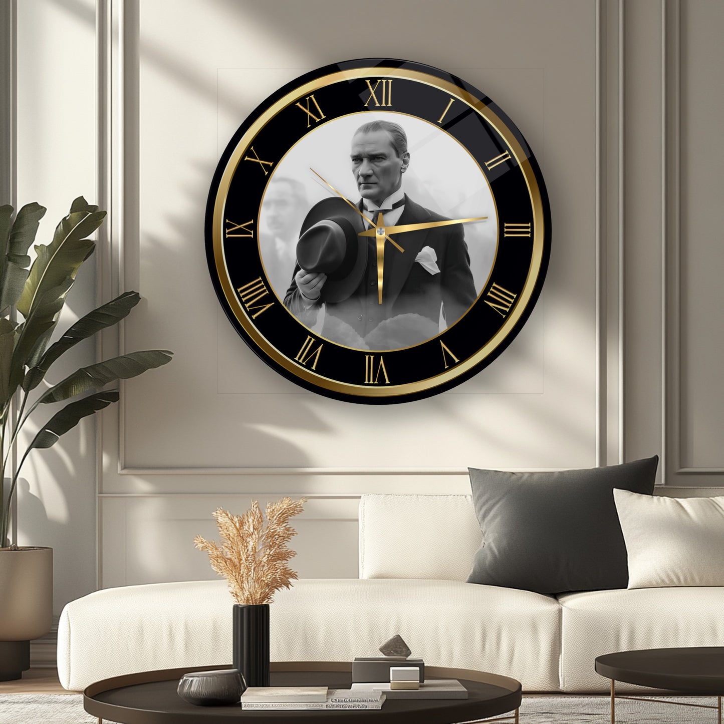 Atatürk Cam Duvar Saati