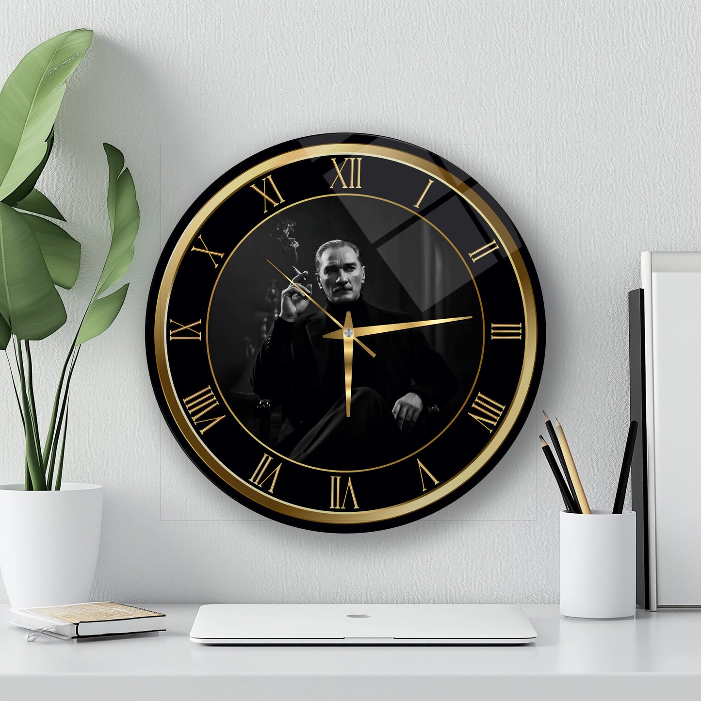 Atatürk Cam Duvar Saati