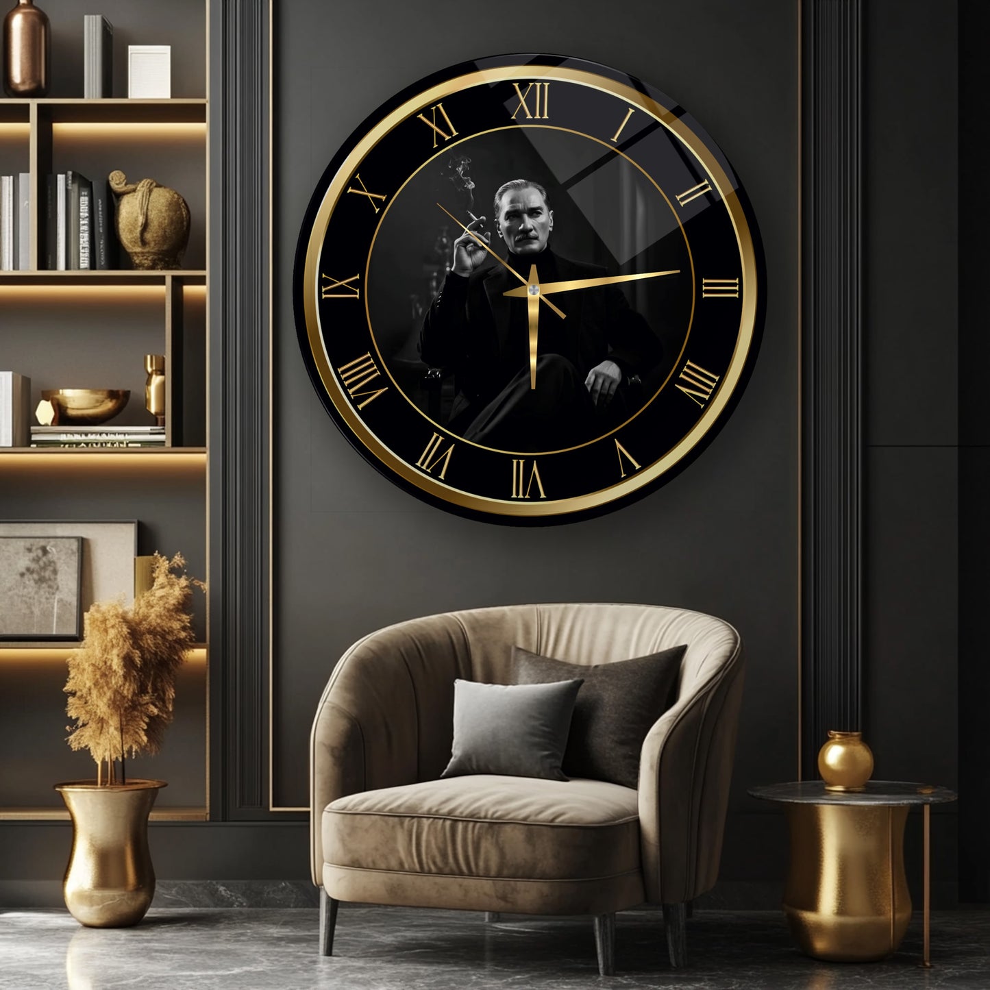 Atatürk Cam Duvar Saati