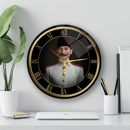 Atatürk Cam Duvar Saati