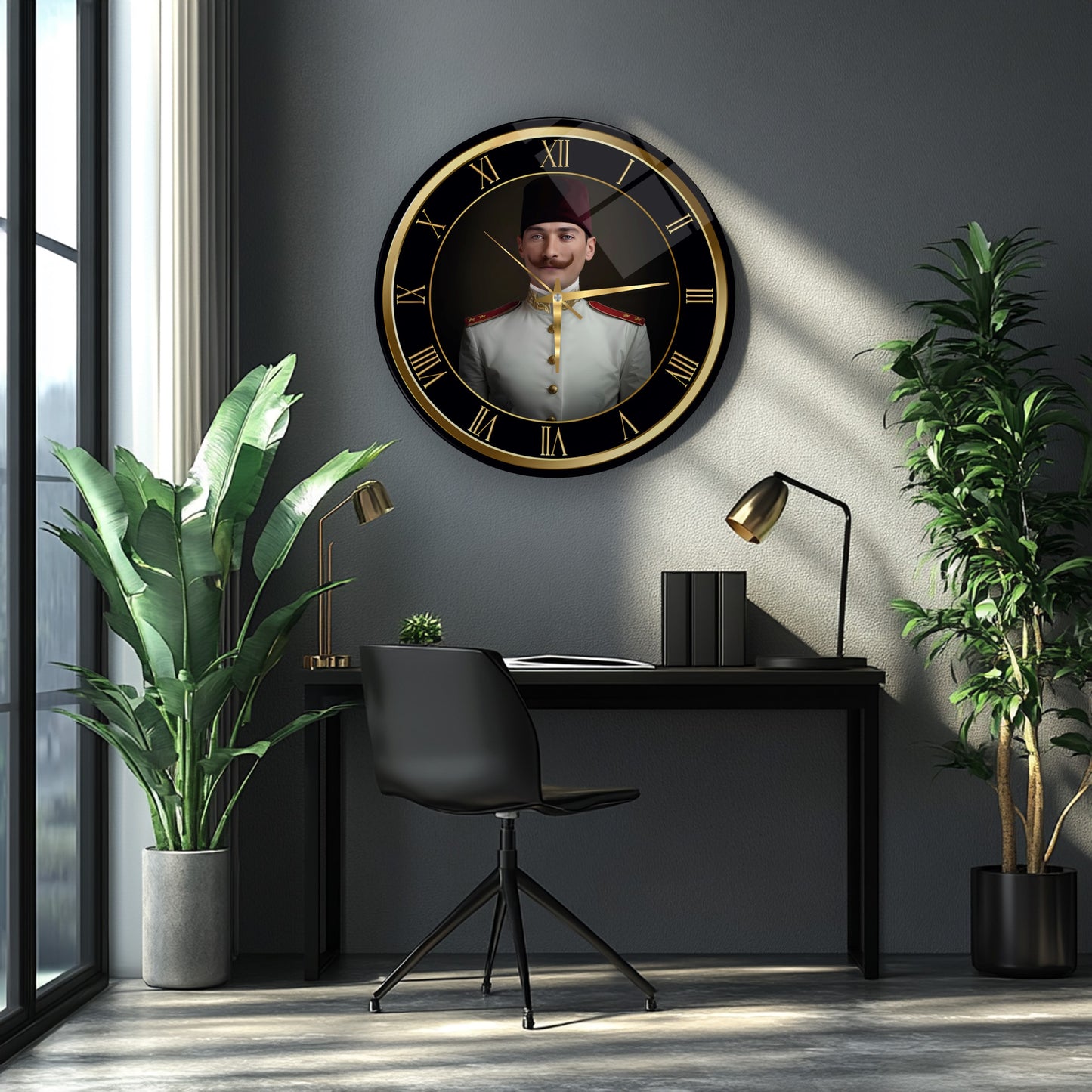 Atatürk Cam Duvar Saati