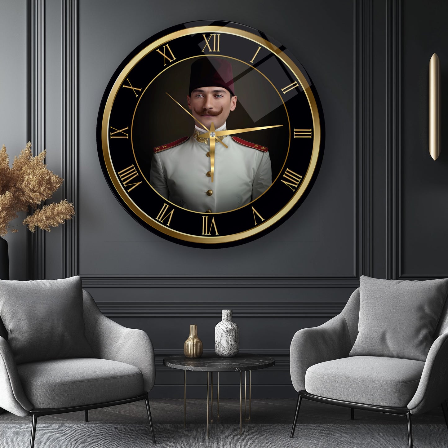 Atatürk Cam Duvar Saati