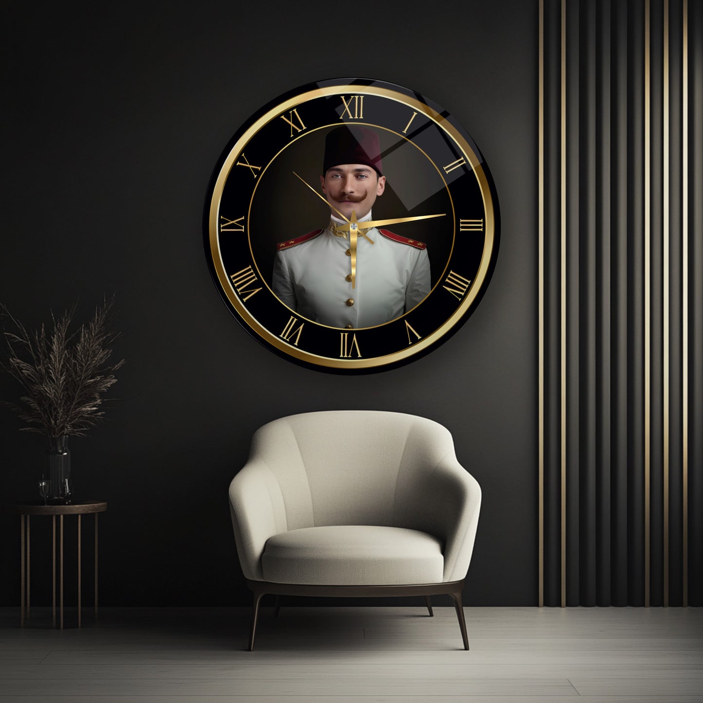 Atatürk Cam Duvar Saati