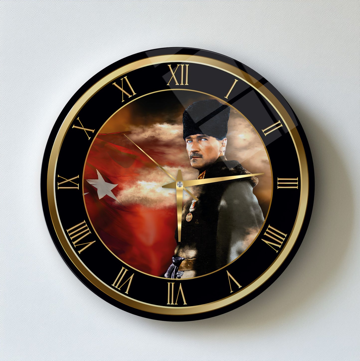 Atatürk Cam Duvar Saati