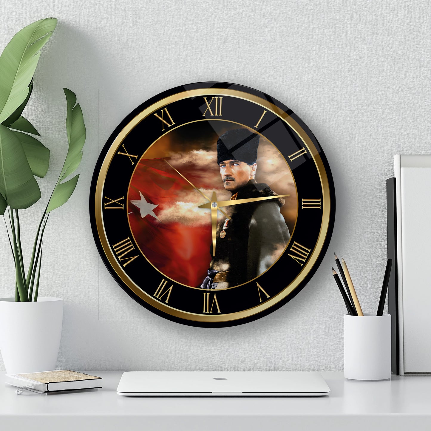 Atatürk Cam Duvar Saati