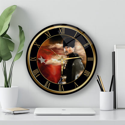 Atatürk Cam Duvar Saati