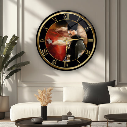 Atatürk Cam Duvar Saati