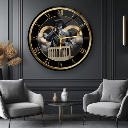 Atatürk ve Sonsuzluk Cam Duvar Saati