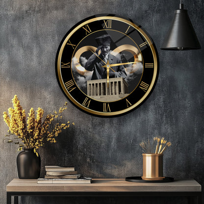 Atatürk ve Sonsuzluk Cam Duvar Saati