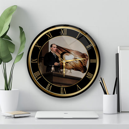 Atatürk Cam Duvar Saati