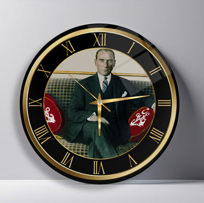 Atatürk Cam Duvar Saati