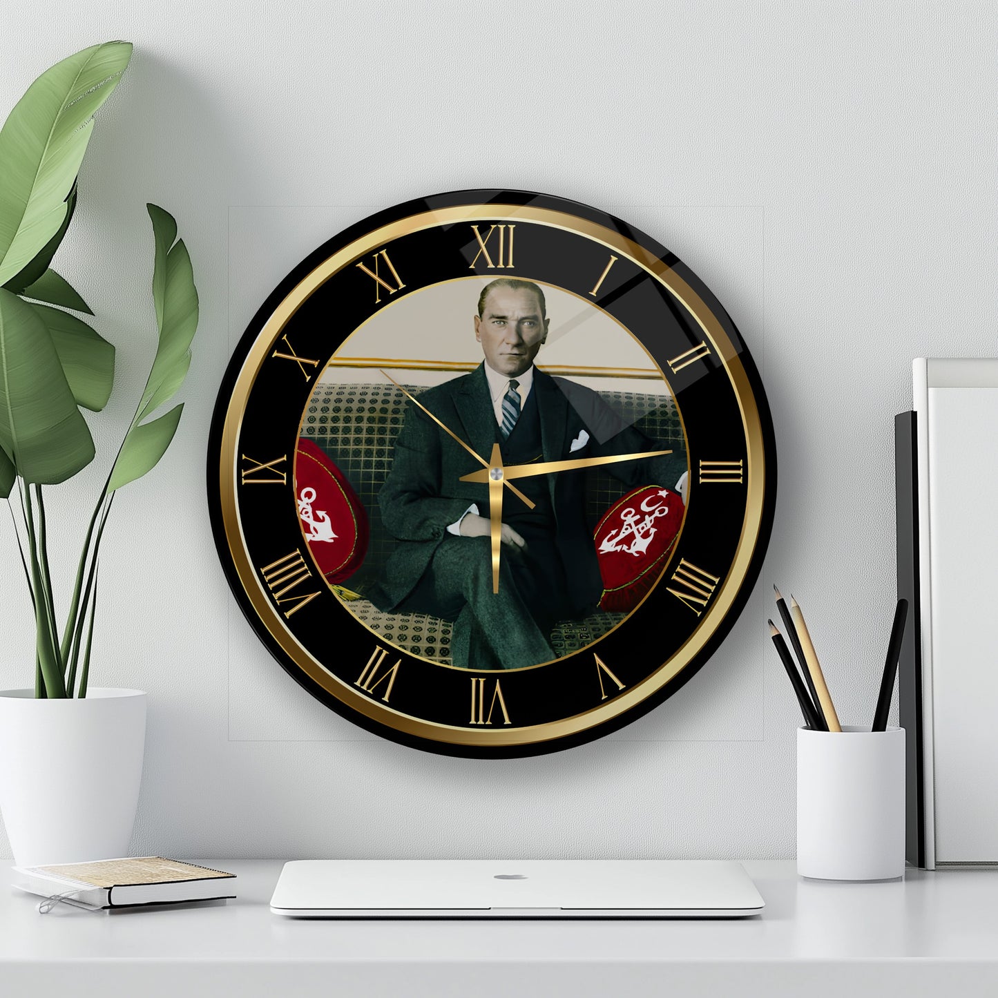 Atatürk Cam Duvar Saati