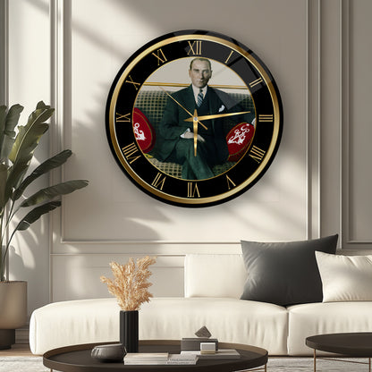 Atatürk Cam Duvar Saati