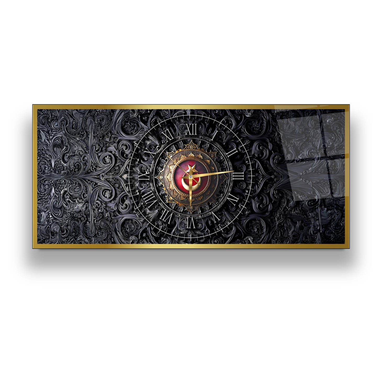 Bayrak Cam Duvar Saati