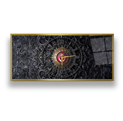 Bayrak Cam Duvar Saati