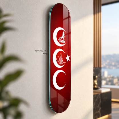 Skate Board cam tablo - yaklaşık 2 cm duvar mesafesi