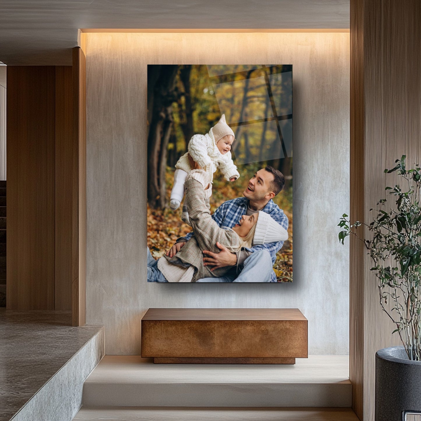 Kişiye Özel Dikey Cam Tablo