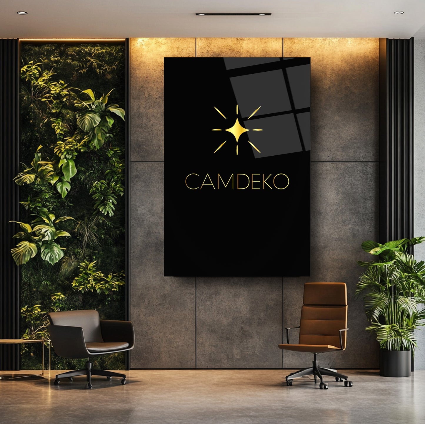 Kişiye Özel Dikey Cam Tablo