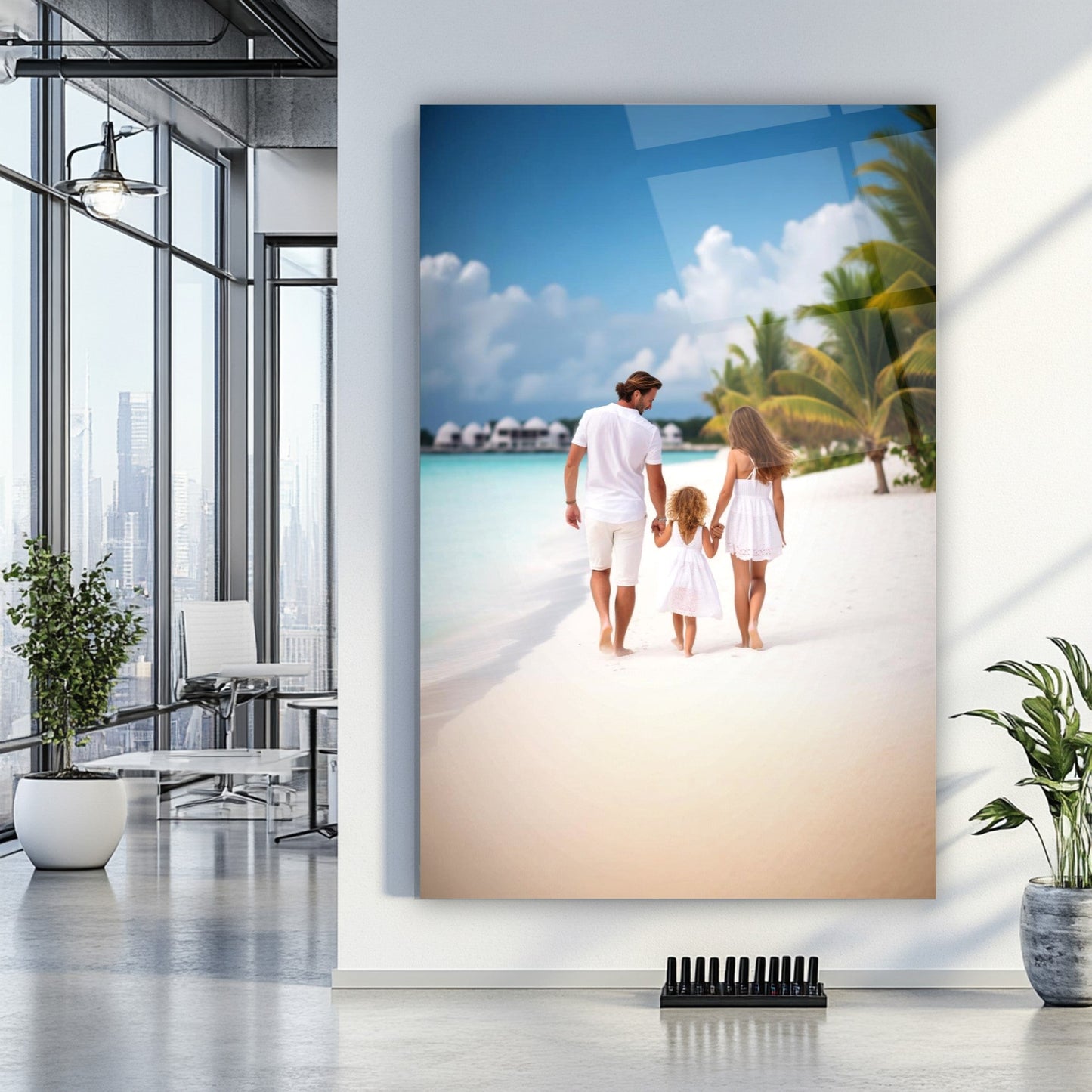 Kişiye Özel Dikey Cam Tablo