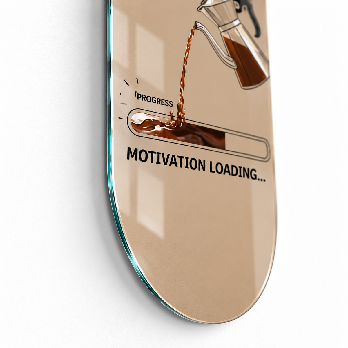 4 mm Ultra Clear rodajlı cam kenar detayı - Motivation Loading