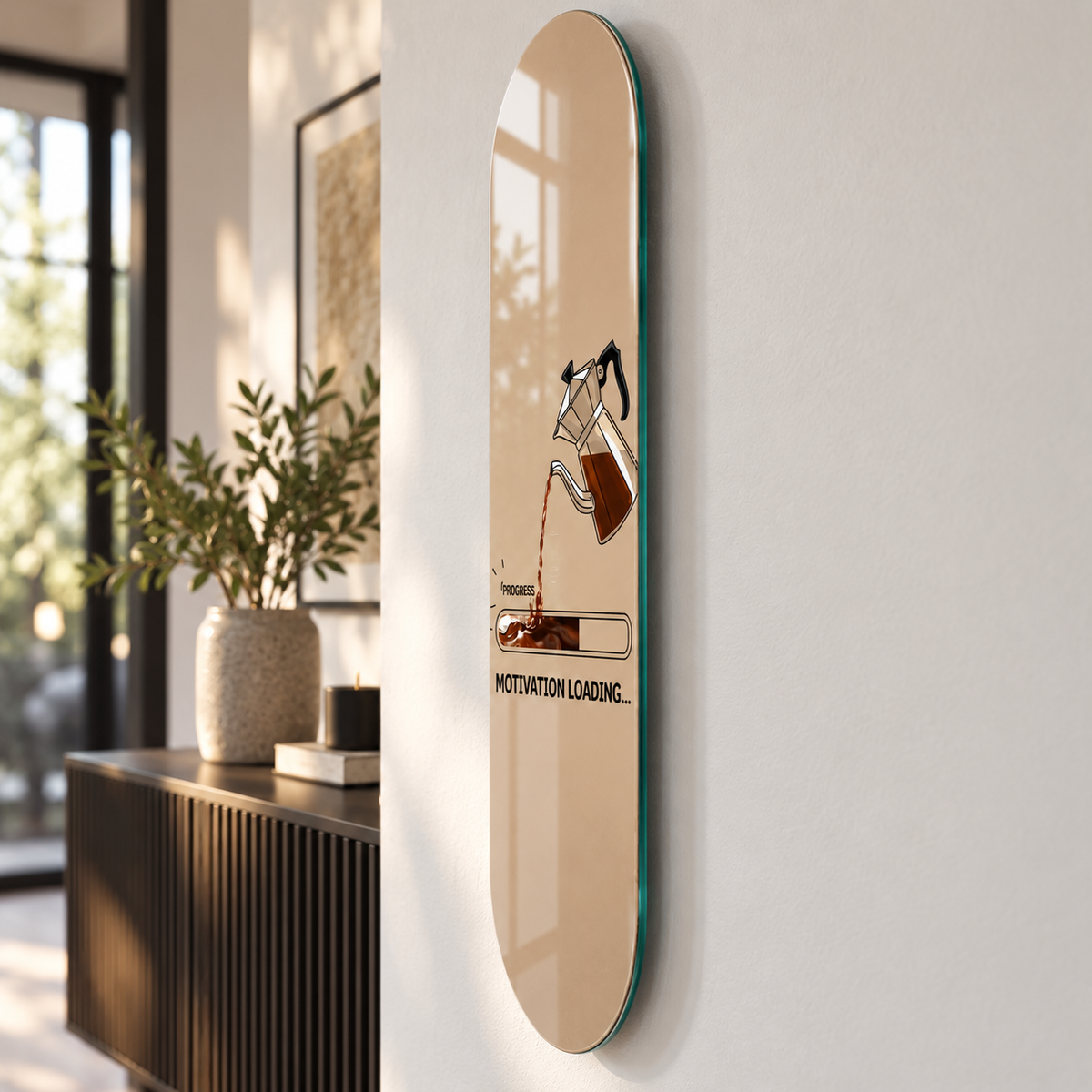 Skate Board cam tablo - yaklaşık 2 cm duvar mesafesi